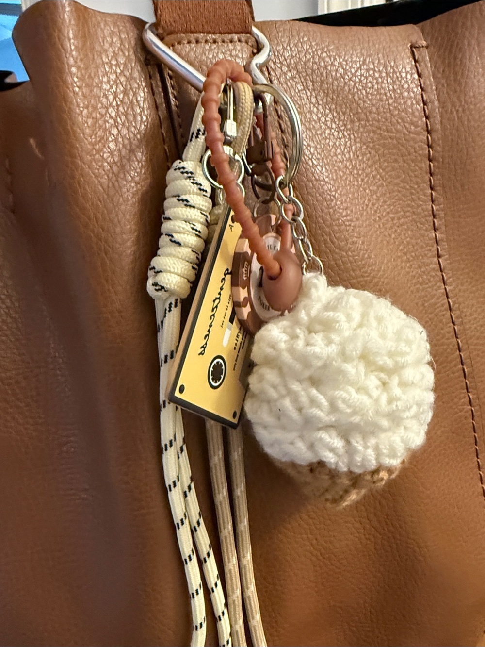 COACH Leather Derby Tote with Tassel & Charm - Picture 5 of 12